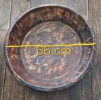 Grote houten bak voor decoratie - 66 cm, Ophalen, Gebruikt, Schaal, Rond