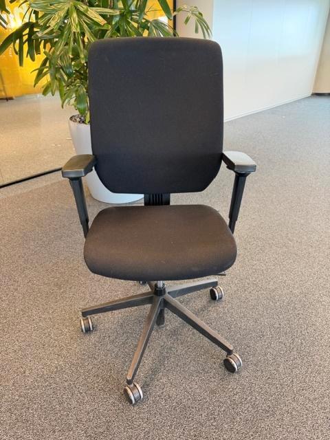 Dauphin Ergonomische stoel / werkstoel / stoel,3 stuks, Huis en Inrichting, Bureaustoelen, Gebruikt, Zwart, Ophalen of Verzenden
