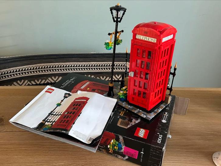LEGO Ideas 21305 London Telefooncel, Kinderen en Baby's, Speelgoed | Overig, Zo goed als nieuw, Jongen of Meisje, Ophalen of Verzenden