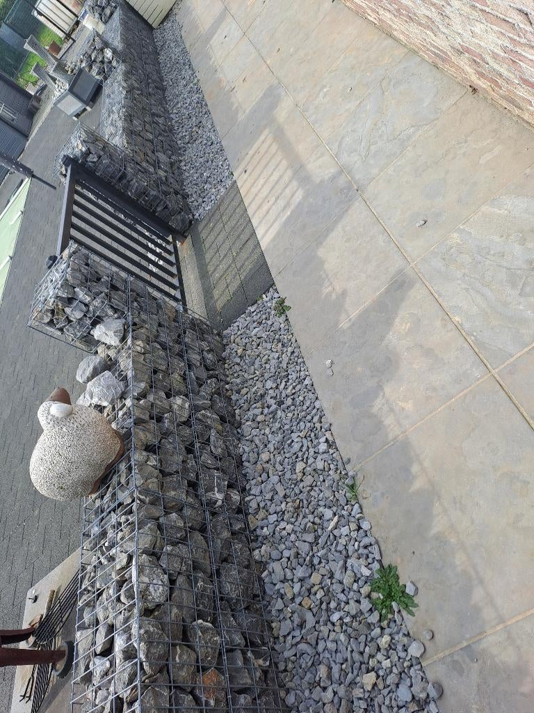 Schanskorven met rotsen, Ophalen, Minder dan 10 meter