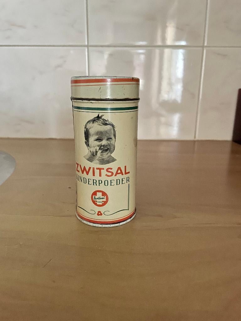 ZWITSAL blikje en flesje babypoeder., Verzamelen, Blikken, Ophalen of Verzenden, Overige