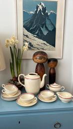 Antiek Societé Céramique Art Déco roomstel kop & schotels, Ophalen of Verzenden