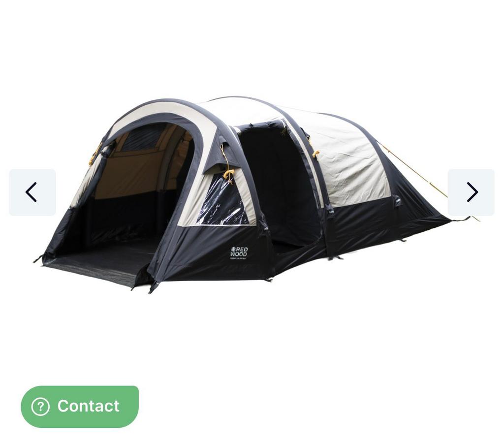 Opblaasbare katoenen tent, Caravans en Kamperen, Tenten, Ophalen, Zo goed als nieuw, Tot en met 3