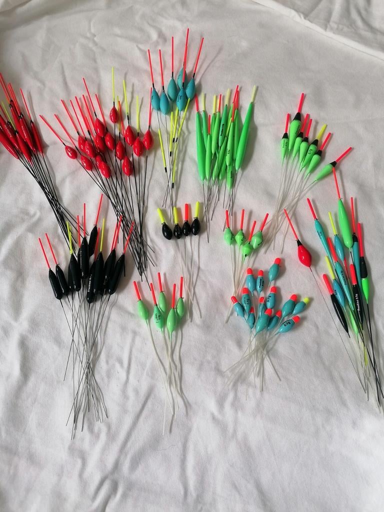 Ruim 100 Frenkies dobbers, Ophalen of Verzenden, Nieuw, Dobber of Lood