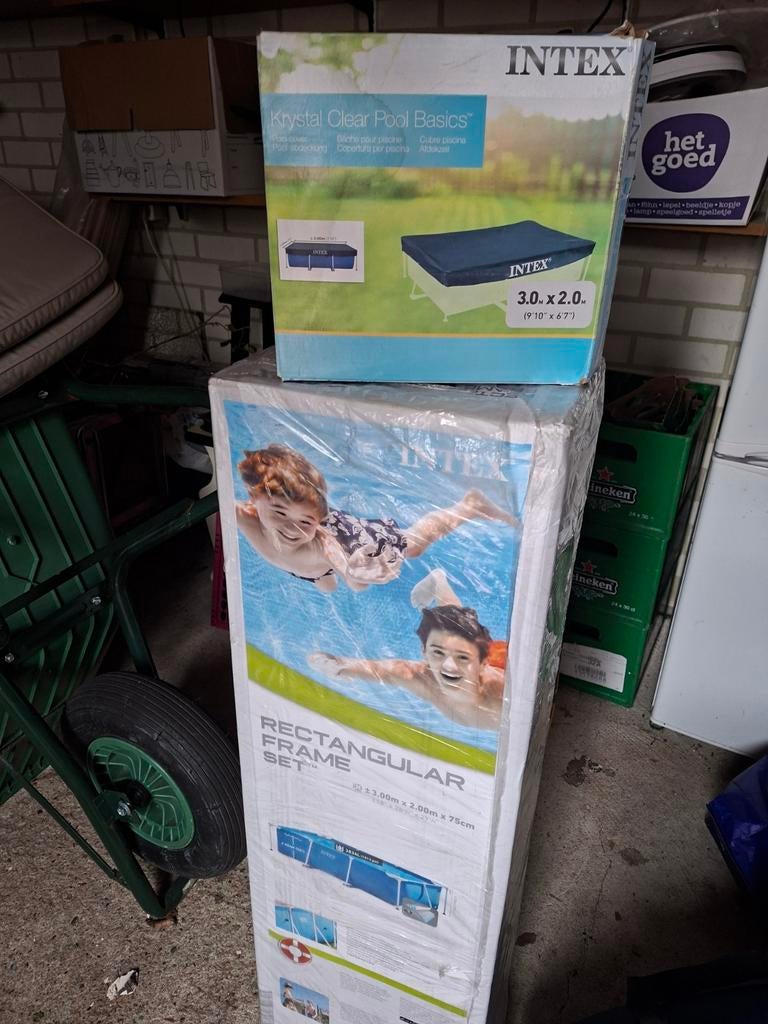Intex zwembad, Ophalen, Nieuw, Rechthoekig, Opzetzwembad