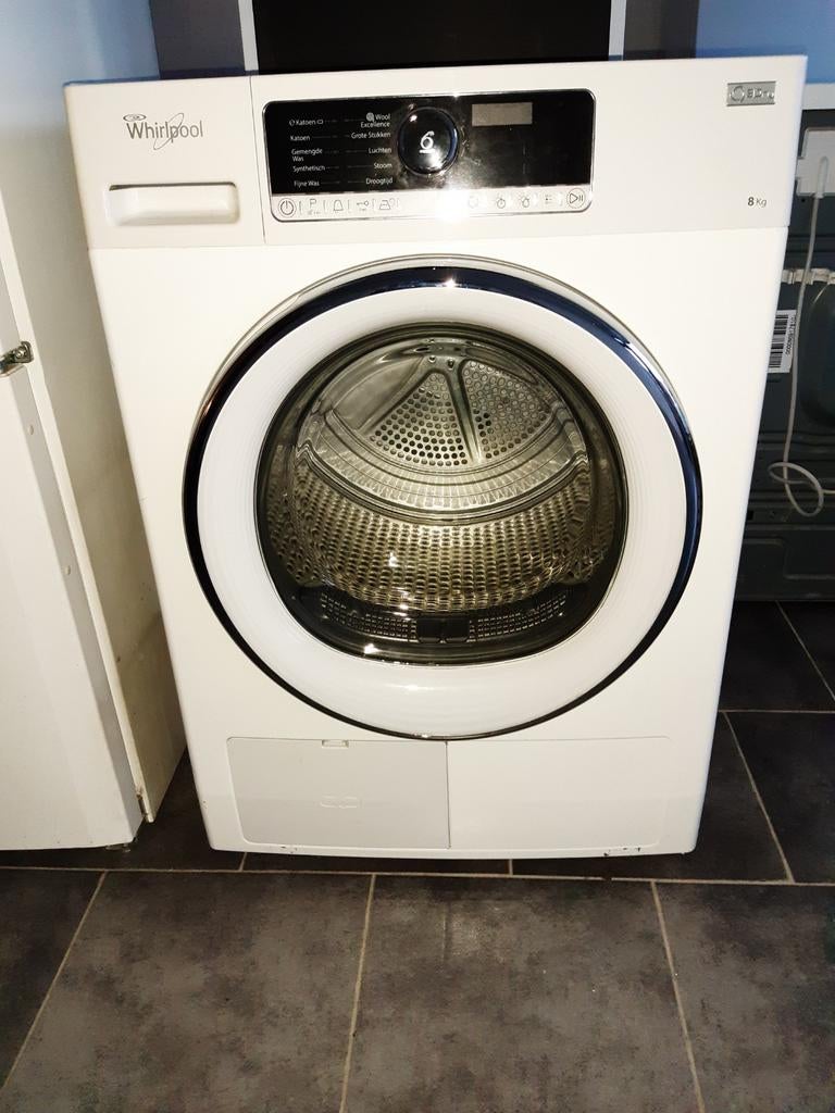 Whirlpool warmtepompdroger (A++), Ophalen, Gebruikt, 8 tot 10 kg, Voorlader