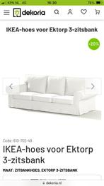Ektorp hoes 3 zits bank, Ophalen, Tweepersoons, 75 tot 100 cm, Zo goed als nieuw