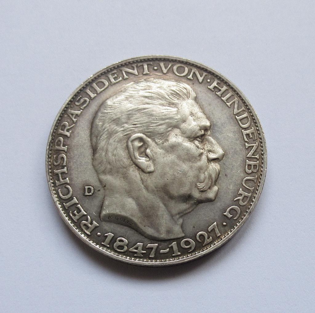 Weimarer Republik  Probe-5-Reichsmark  1927, Verzenden, Duitsland, Zilver