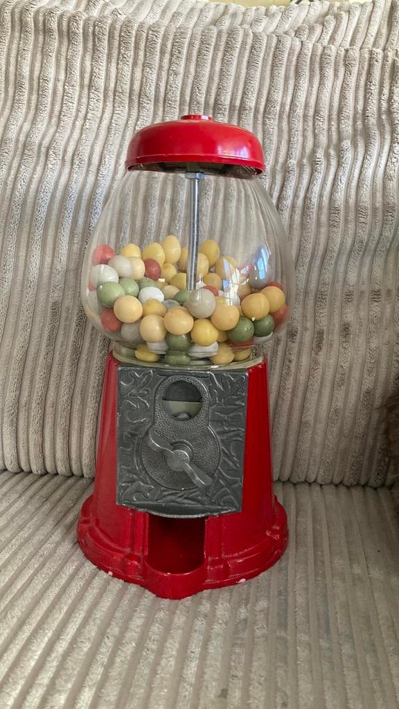 Kauwgomballen automaat metaal, Verzamelen, Automaten | Overige, Ophalen, Zo goed als nieuw