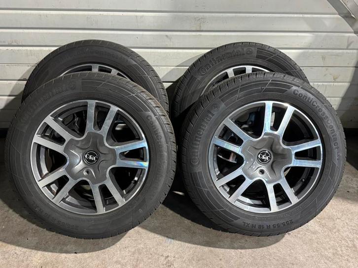 UNIEKE 18” ORC Exclusiv Velgen 5x118- Continental 255/55/18, Auto-onderdelen, Banden en Velgen, Banden en Velgen, Zomerbanden