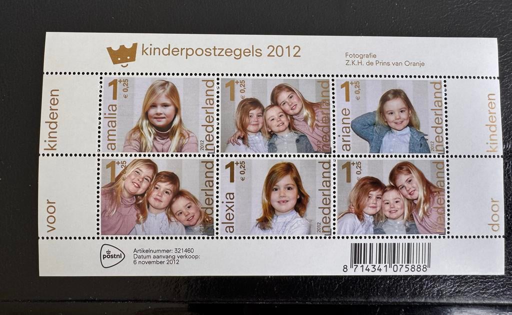 Kinderpostzegels 2012 - Amalia, Alexia, Ariane, Ophalen of Verzenden, Na 1940, Postfris