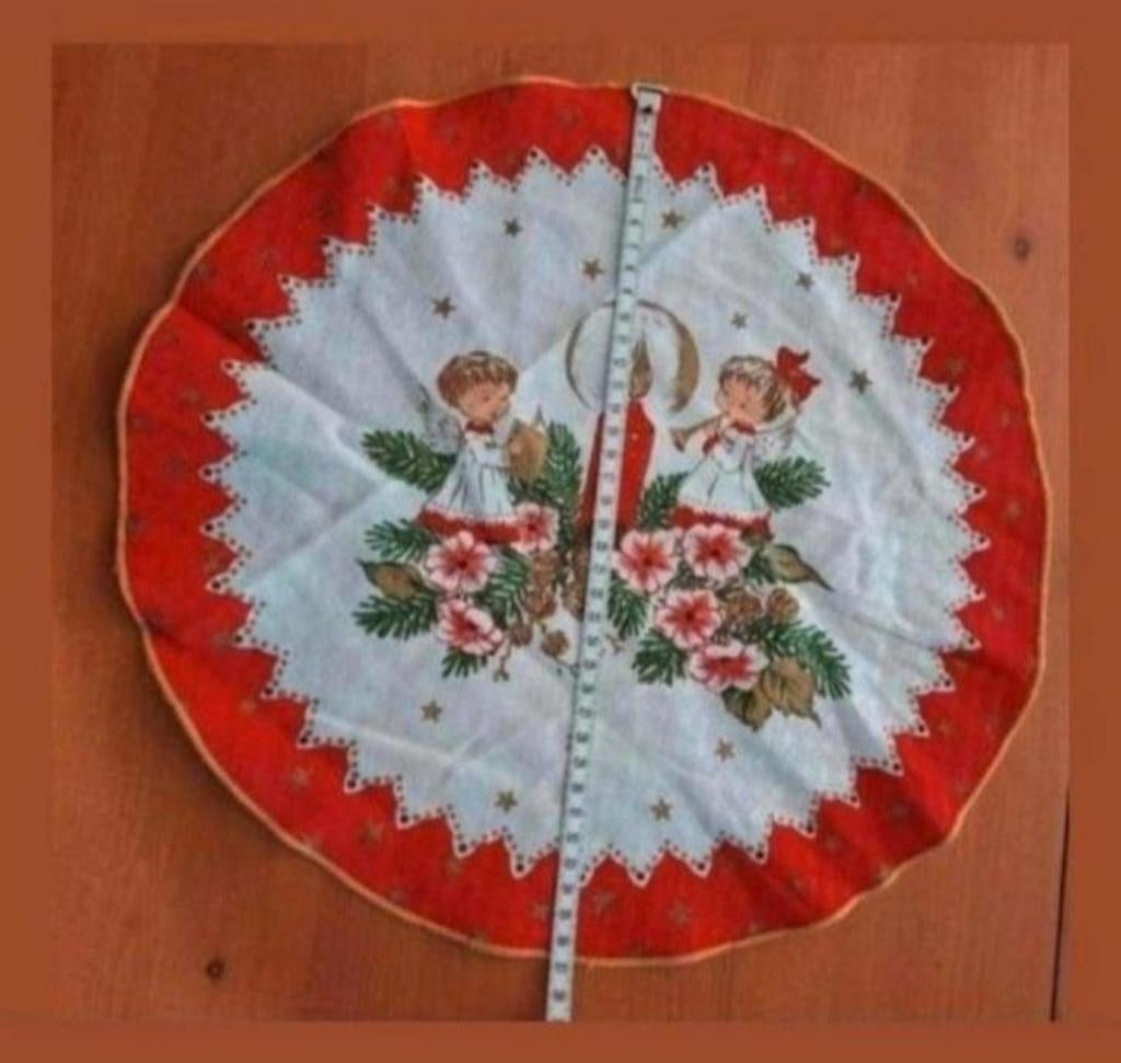 Vintage kerstkleed. Rond, Ophalen