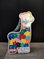 Houten Giraffe Alfabet Puzzel - Nieuw in Verpakking, 2 tot 4 jaar, 10 tot 50 stukjes, Nieuw, Ophalen of Verzenden