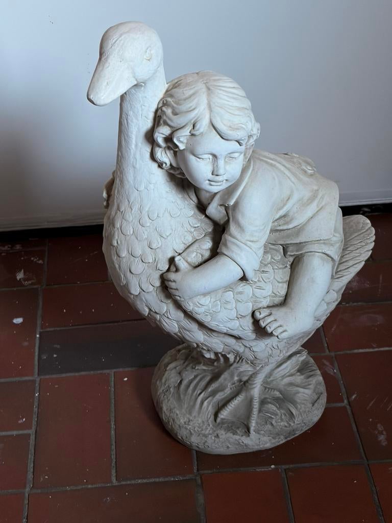 Tuinbeels kind op gans, Ophalen, Zo goed als nieuw