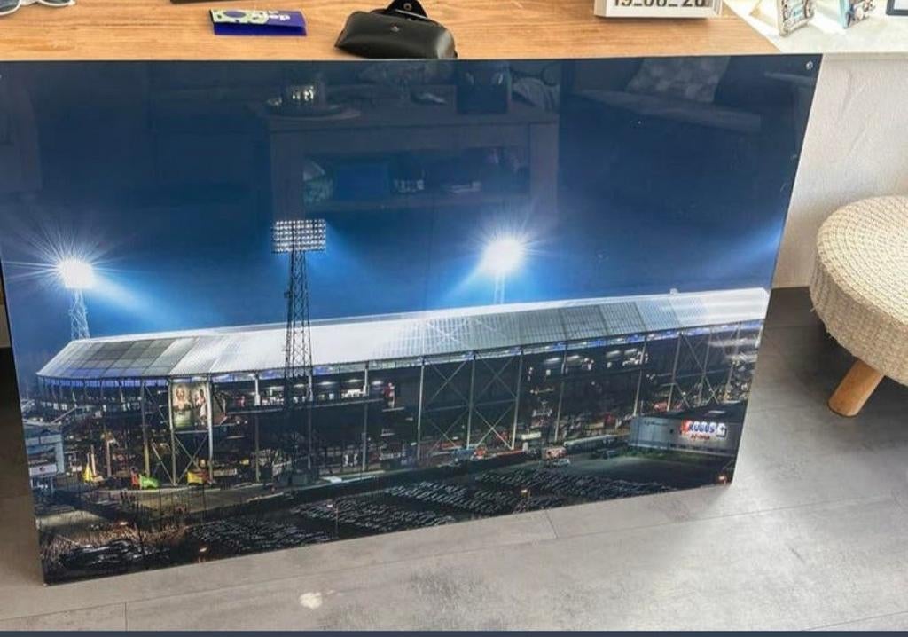 Plexiglas De Kuip 120x80 cm, Ophalen of Verzenden, 100 tot 125 cm, 75 cm of meer, Print