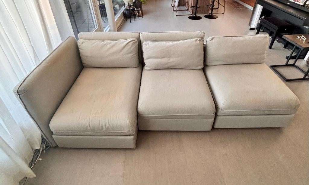 Slaapbank modulair ikea, Ophalen, Gebruikt, 150 tot 200 cm, Hoekbank