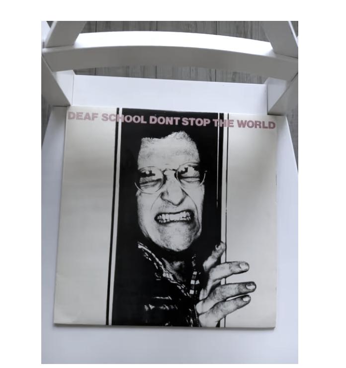 original lp- deaf school-dont stop the world uit 1977, Ophalen of Verzenden, Zo goed als nieuw, 12 inch