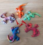 HAGEDISSEN ZAND GEVULD-SALAMANDER-GEKKO-BEANY Alle 5 voor, Verzamelen, Dierenverzamelingen, Verzenden, Zo goed als nieuw, Reptiel of Amfibie