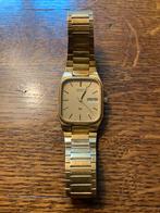 Seiko vintage heren horloge goudkleurig, Gebruikt, Polshorloge, Ophalen of Verzenden, Overige materialen