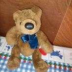 Oude Hema bruine beer knuffel met blauwe strik, Ophalen of Verzenden, Beer