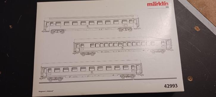 Märklin 42993: Rijtuigenset "Südwind", Hobby en Vrije tijd, Modeltreinen | H0, Zo goed als nieuw, Treinset, Wisselstroom, Märklin