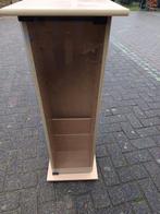 Houten Vitrinekast met Glas, Huis en Inrichting, Kasten | Vitrinekasten, Ophalen, Met plank(en), Gebruikt, Glas