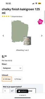 Chalky finish meubelverf, Doe-het-zelf en Verbouw, Verf, Beits en Lak, Ophalen, Zo goed als nieuw, Wit