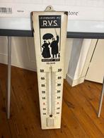 Emaille therometer RVS verzekeringen vintage, Antiek en Kunst, Antiek | Emaille, Ophalen of Verzenden