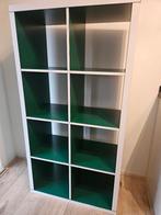 KALLAX shelves / open kast green and white, Ophalen, 100 tot 150 cm, 50 tot 100 cm, Zo goed als nieuw