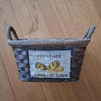 rieten aardappelmand, Huis en Inrichting, Woonaccessoires | Schalen en Manden, Mand, Ophalen of Verzenden, Zo goed als nieuw, Riet