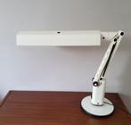 Vintage witte Fagerhults bureaulamp, Ophalen, Gebruikt, Metaal, 50 tot 75 cm