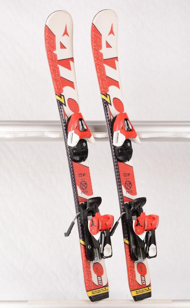 80 110 kinder ski's ATOMIC RACE 7, RED/WHITE, Gebruikt, 100 tot 140 cm, Ophalen of Verzenden, Carve