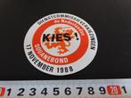 sticker DOUANE Bond 1988 dienstcommissieverziezingen, Verzamelen, Stickers, Ophalen, Zo goed als nieuw, Bedrijf of Vereniging