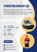 Chauffeur (B) gezocht voor pakketbezorging provincie UTRECHT, Vacatures, Overige vormen, Vanaf 1 jaar, Overige niveaus, Geschikt als bijbaan