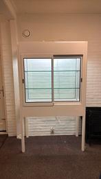 T.e.a.b Vintage Stalen Vitrinekast met Verlichting, Ophalen, Met plank(en), Gebruikt, 50 tot 100 cm
