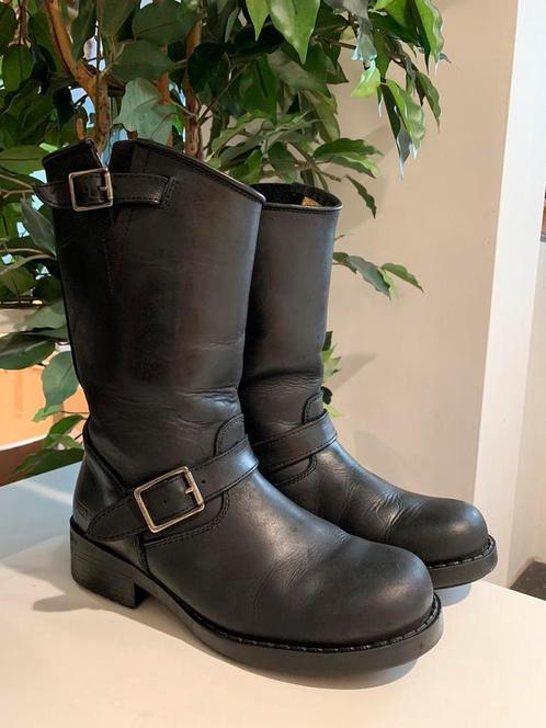 Johnny Bulls bikerboots 38 western boots motorlaarzen gesp, Kleding | Dames, Schoenen, Zo goed als nieuw, Hoge laarzen, Zwart