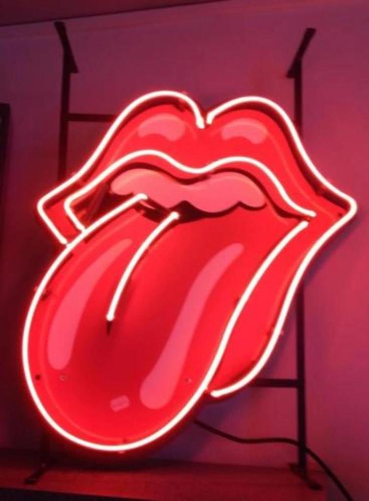 Rolling Stones Neon Lamp - Tong Design, Huis en Inrichting, Lampen | Hanglampen, Zo goed als nieuw, Minder dan 50 cm, Glas, Ophalen
