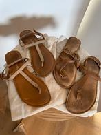 Sandaaltjes Hey Marly basis met topping nude cognac, Hey Marly, Bruin, Gedragen, Sandalen of Muiltjes
