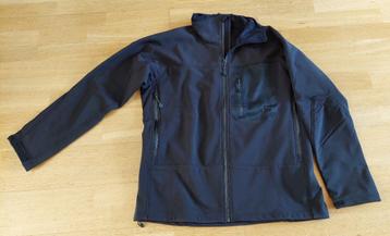 Zwarte softshell herenjas, XXL = ca. Maat 52 beschikbaar voor biedingen