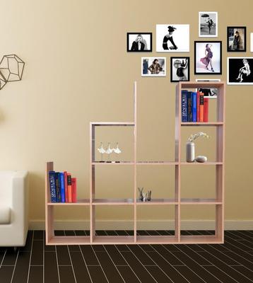 Vakkenkast roomdivider NIKKI 141,6 x 23.8 x 129.6 Eiken beschikbaar voor biedingen