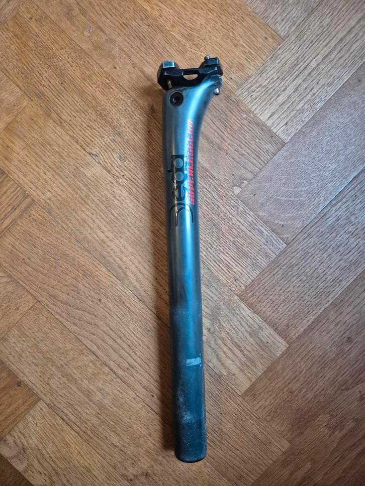 Deda Superleggero carbon zadelpen 31,6 mm en 12 mm setback, Fietsen en Brommers, Fietsonderdelen, Zo goed als nieuw, Racefiets