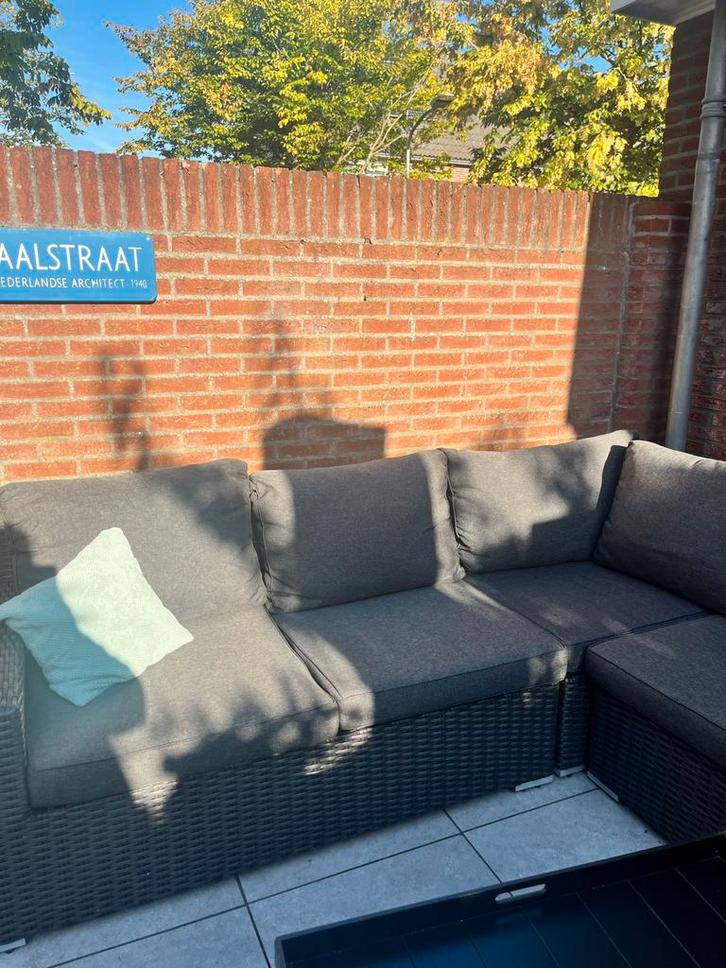 Kunststof Loungeset (grijs)- gebruikt maar in goede staat, Tuin en Terras, Tuinsets en Loungesets, Zo goed als nieuw, Loungeset