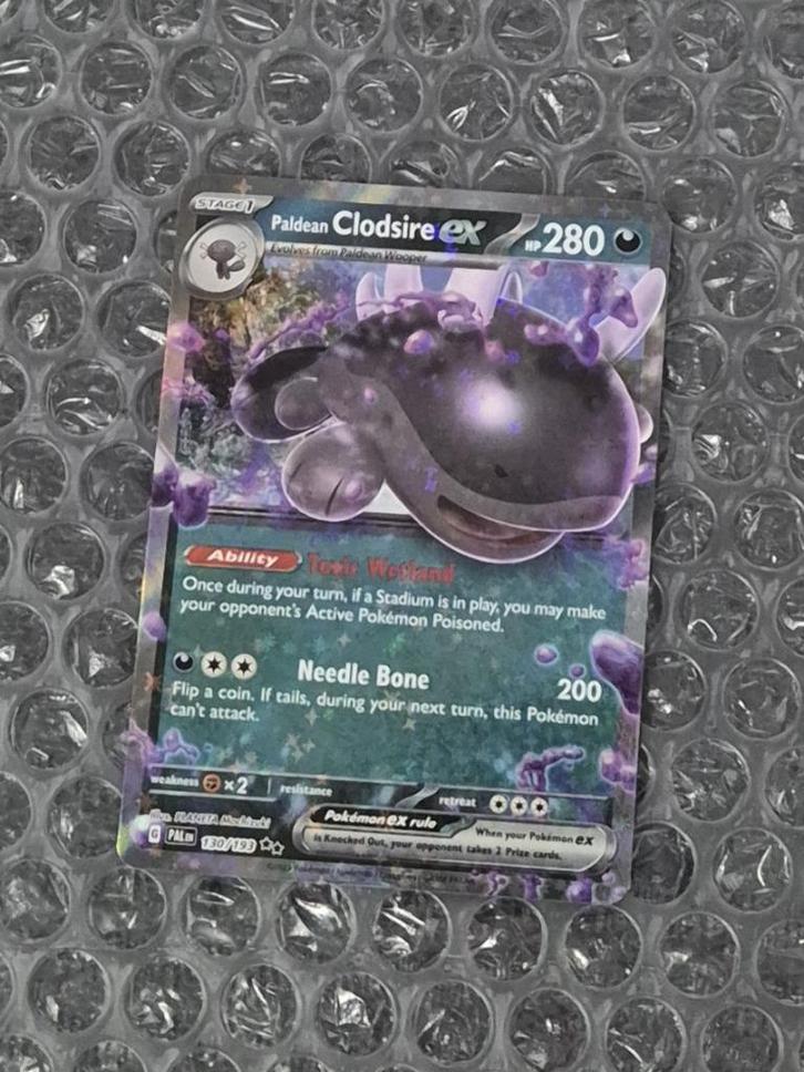 Paldean Clodsire ex 130/193 Paldea Evolved Scarlet & Violet, Hobby en Vrije tijd, Verzamelkaartspellen | Pokémon, Zo goed als nieuw