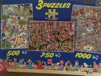 Jan van Halsteren 3 puzzels, Hobby en Vrije tijd, Denksport en Puzzels, Ophalen of Verzenden, 500 t/m 1500 stukjes, Zo goed als nieuw