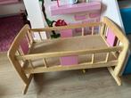 Houten Schommelwieg / poppenbedje, Tuin en Terras, Ophalen, Gebruikt, Hout, Schommelbank