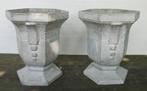 antieke gietijzeren tuinvazen art deco motief 9, Antiek en Kunst, Ophalen