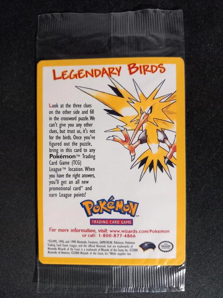 Pokemon Zapdos 23 Wizard's Black Star Promo NM Sealed, Hobby en Vrije tijd, Verzamelkaartspellen | Pokémon, Zo goed als nieuw