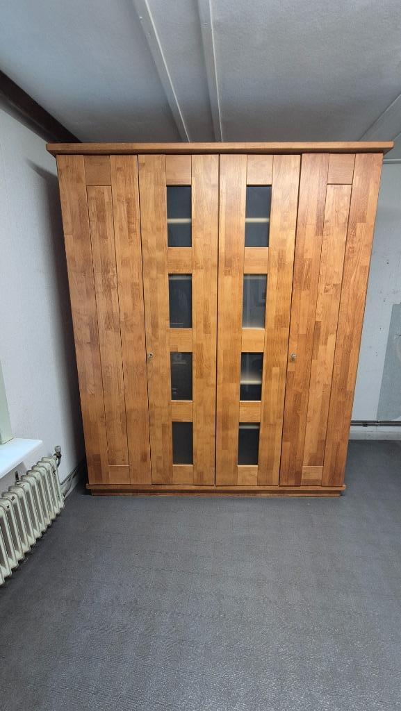 Kwaliteit kledingkast kersen, Huis en Inrichting, Kasten | Kledingkasten, Gebruikt, 200 cm of meer, 150 tot 200 cm, 50 tot 75 cm