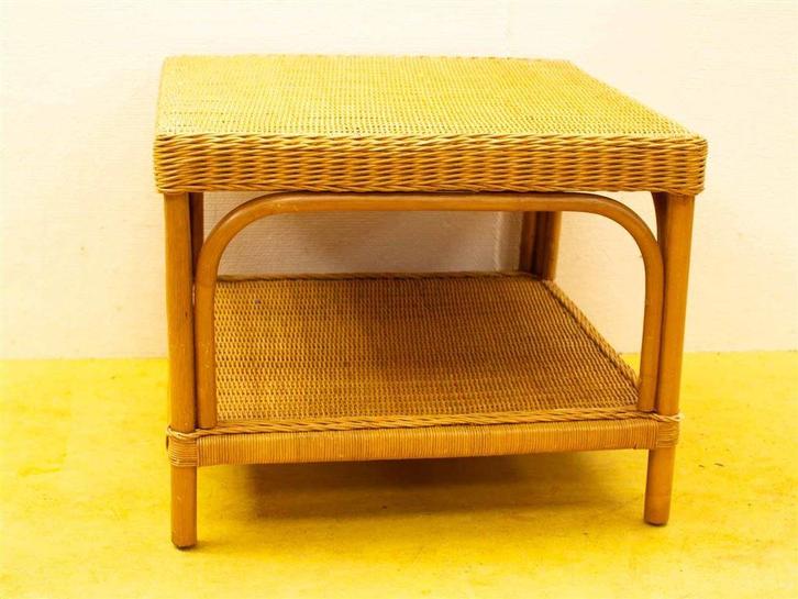 Rieten salontafel 30578, Huis en Inrichting, Tafels | Salontafels, Gebruikt, Ophalen of Verzenden