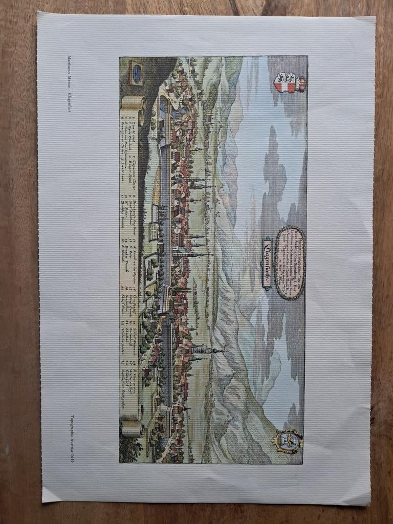 Gravure van Neurenberg, Topographia Germaniae 1649, Antiek en Kunst, Ophalen of Verzenden